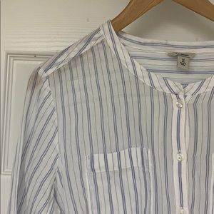 L.L. Bean striped shirt. Size M